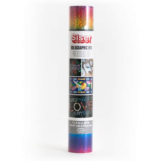 Siser&#xAE; Holographic Heat Transfer Vinyl, Rainbow